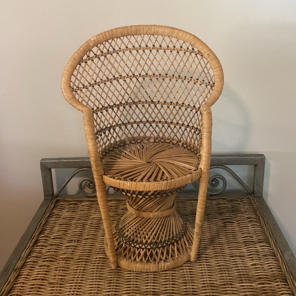 Miniature peacock chair